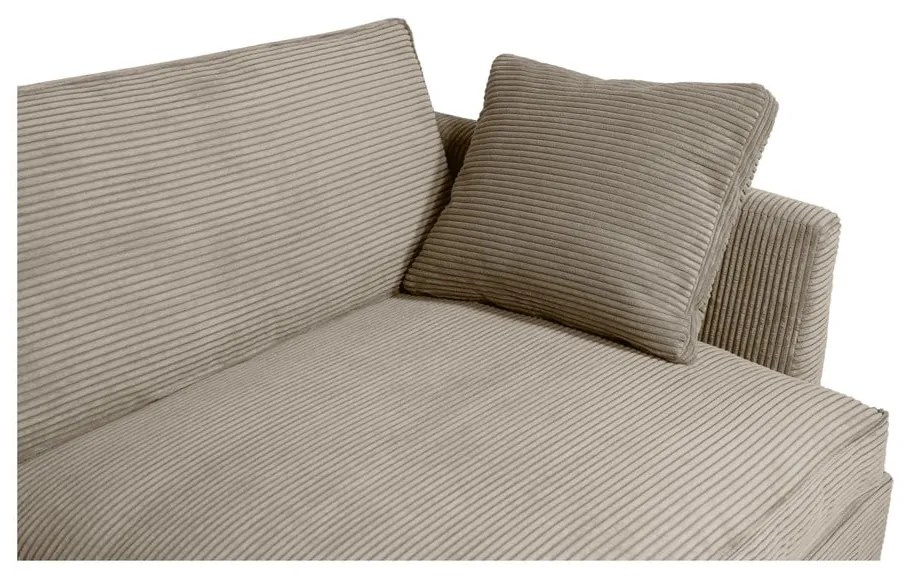 Beżowa sztruksowa sofa 236 cm Mobby – Scandic