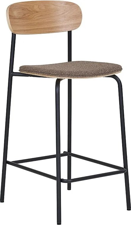 Zestaw 2 wysokich stołków Estepona, Brązowy, 49x42,5x95 cm, Kendra Home