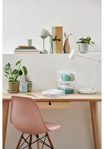 SmartStore Pojemnik z białymi zatrzaskami Classic,61 l, 61 l