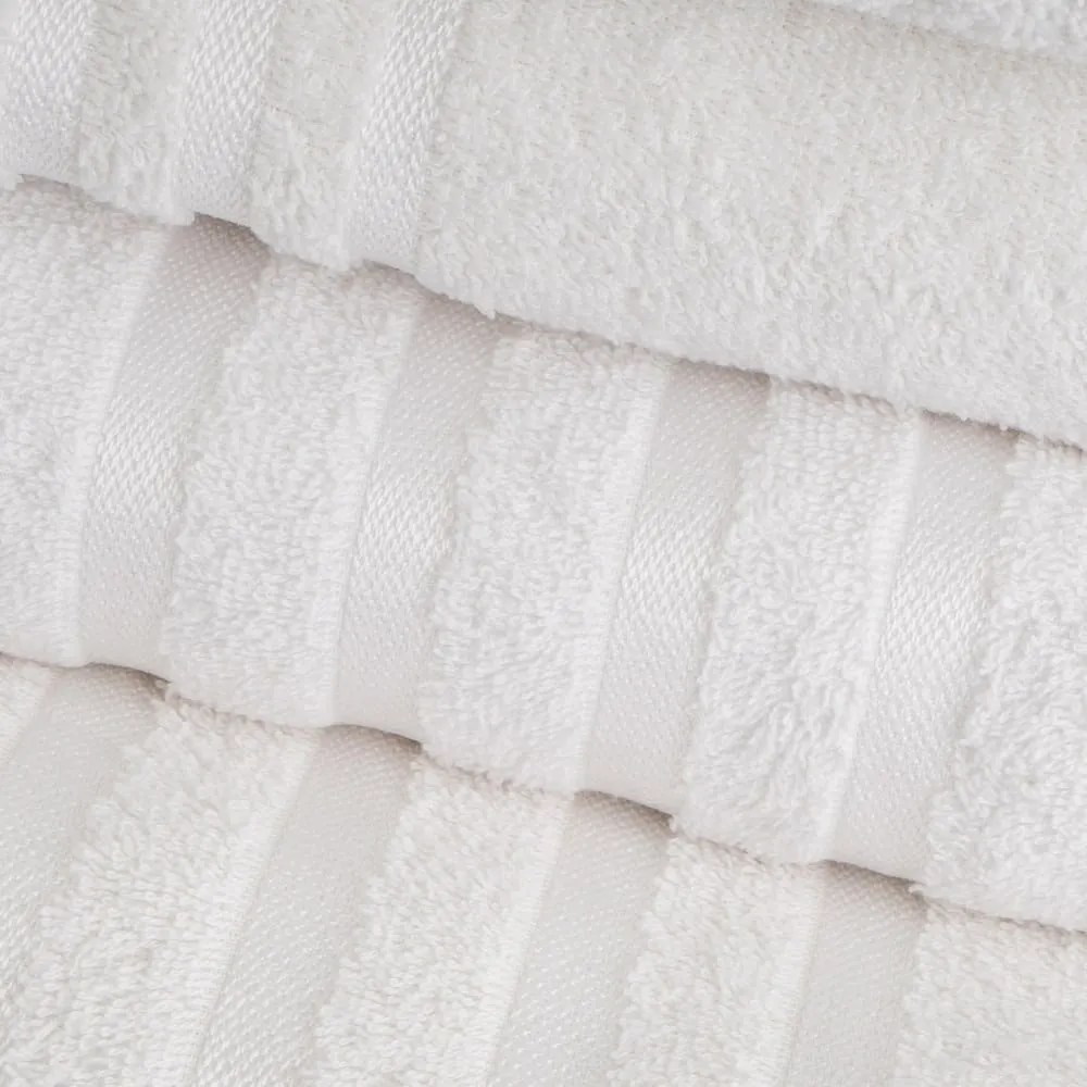 Biały bawełniany ręcznik frotte 30x50 cm Simple – Casa Selección