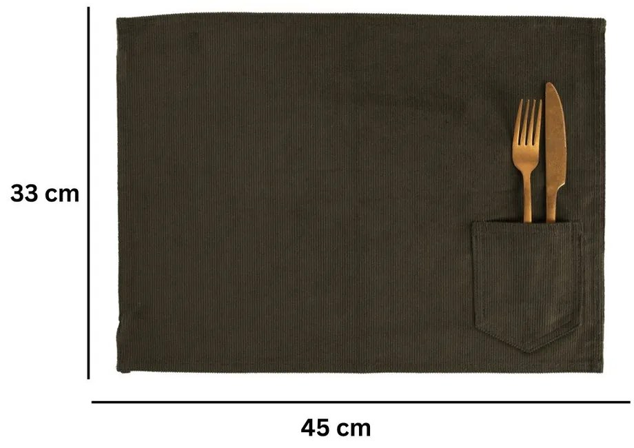 Tekstylna mata stołowa 33x45 cm Velmar – Tiseco Home Studio