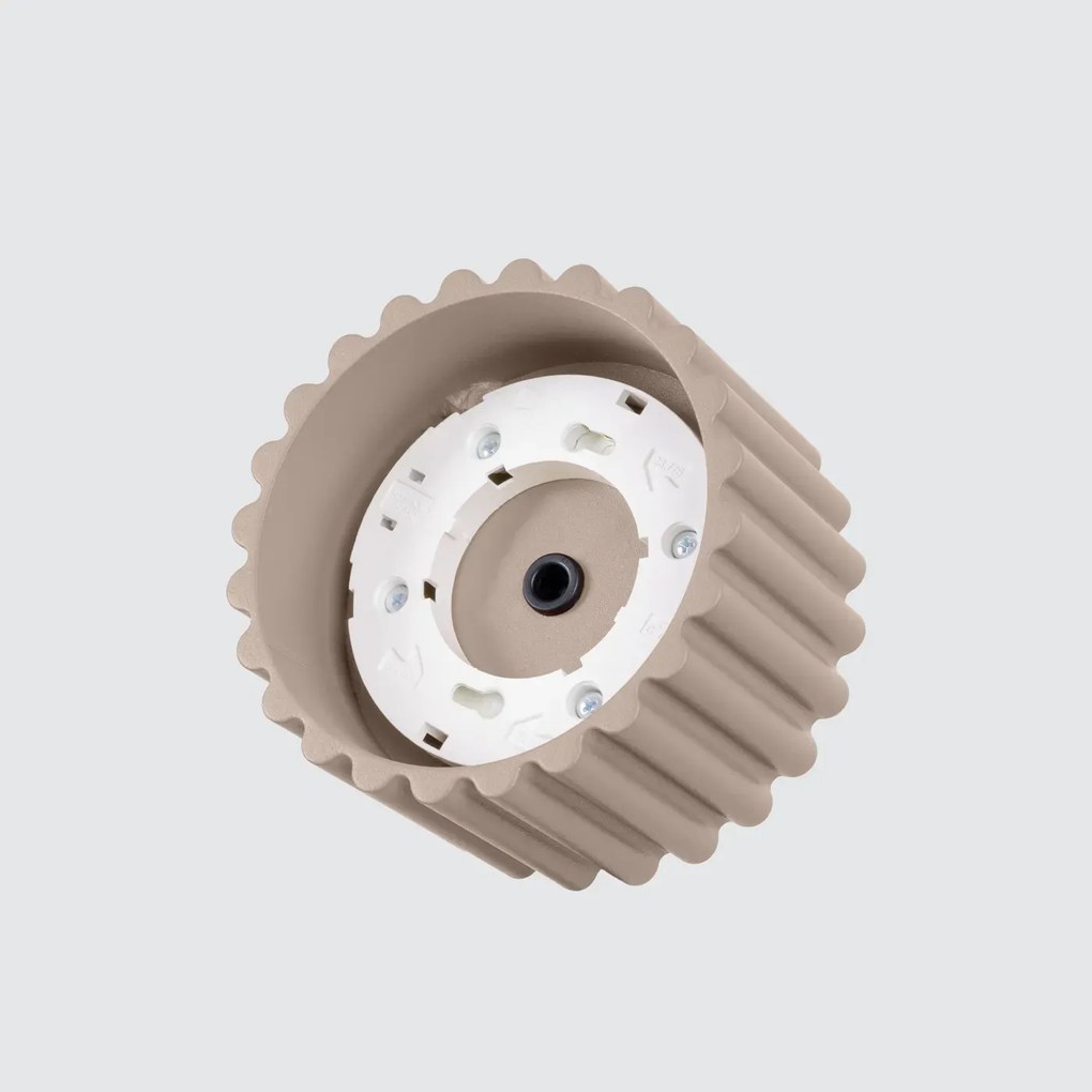 Plafon AURA 1 taupe GX53 ryflowany SOLLUX  LIGHTING