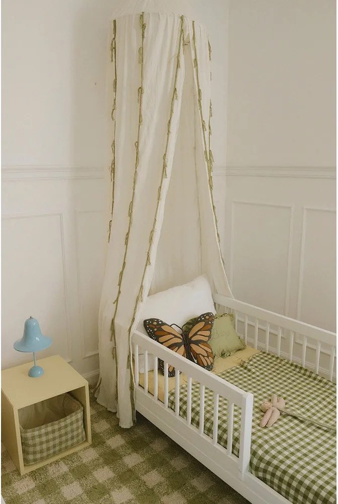 Zielony bawełniany dywan dziecięcy tkany ręcznie odpowiedni do prania 90x120 cm Vichy – Lorena Canals