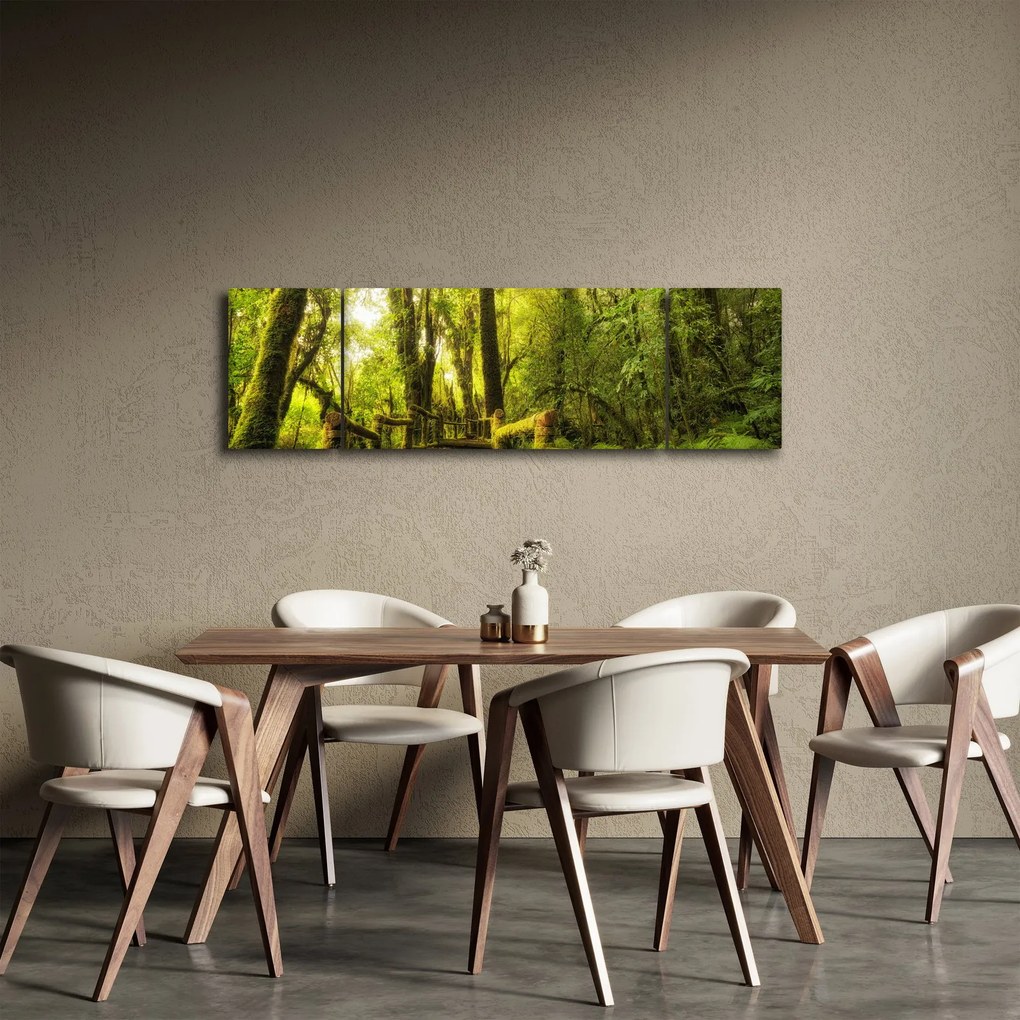 Obraz omszałej dżungli (170x50 cm)