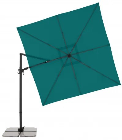 DERBY DX 280 x 280 cm - parasol ogrodowy z boczną nogą : Substancja Desen - 848