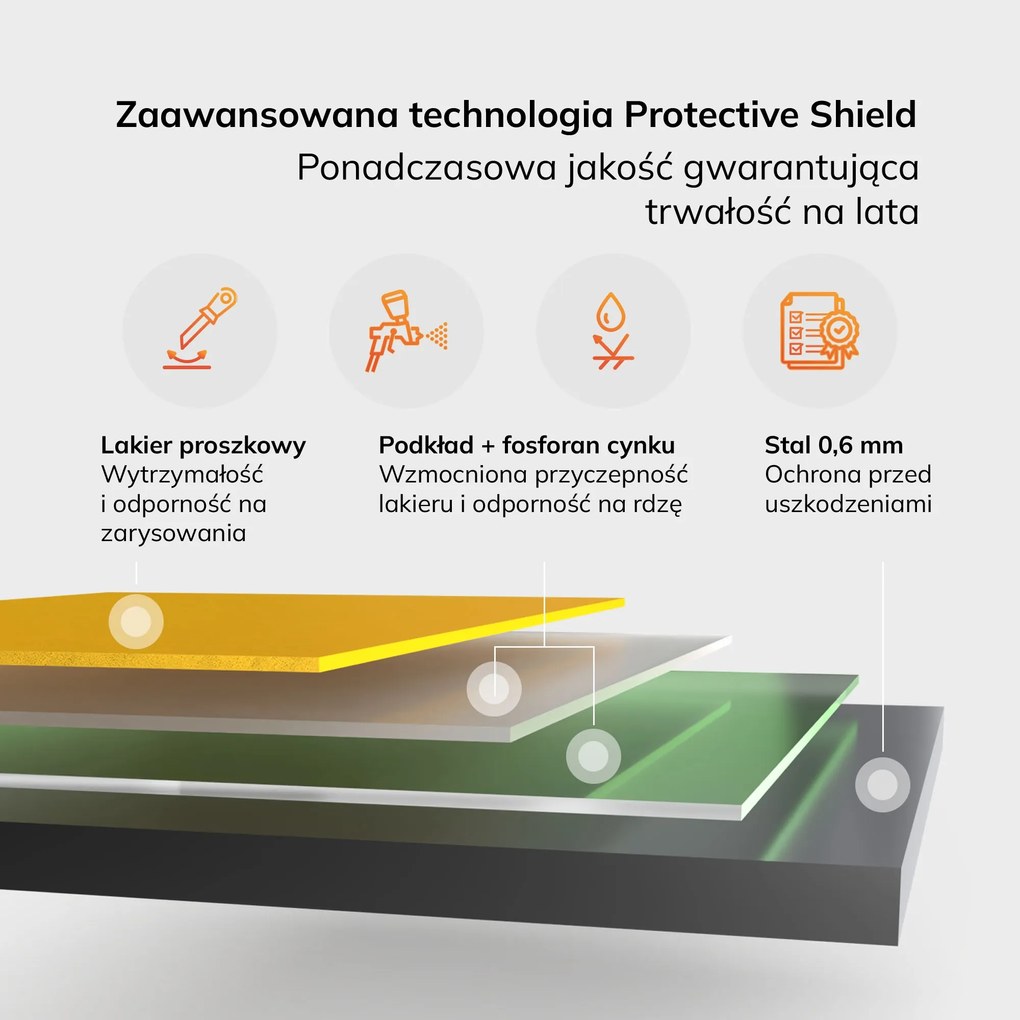 Szafa na chemikalia MARIA, 900 x 1850 x 400 mm, szaro-żółta