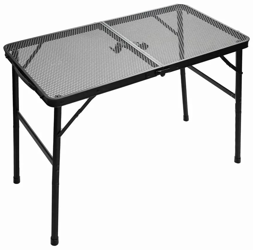 Czarny przenośny stolik campingowy P7-N77