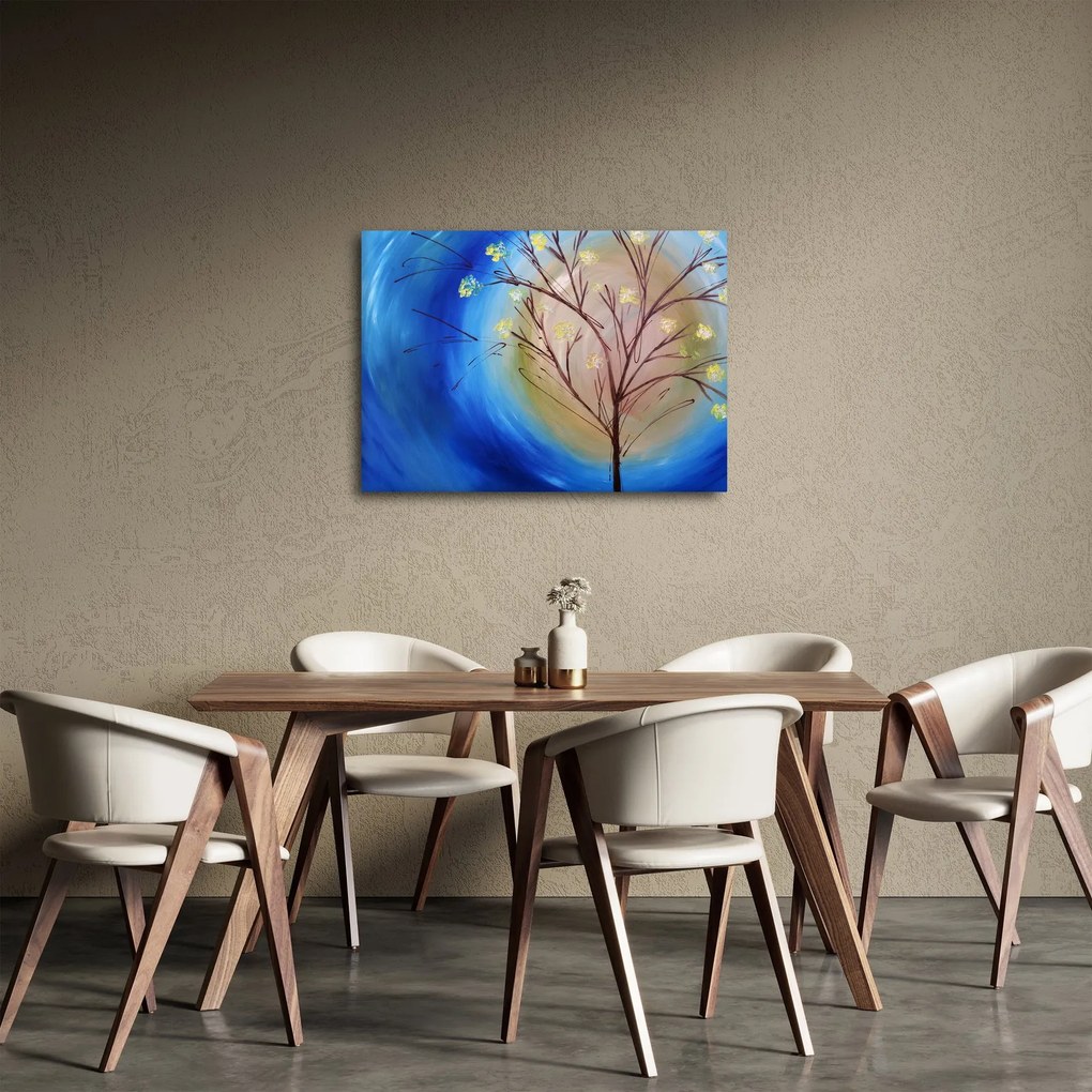 Obraz - Drzewo zakrywające słońce (70x50 cm)