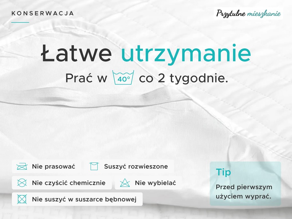 Nieprzemakalny ochraniacz na materac PIKOWANY do łóżeczka 60 x 120 cm