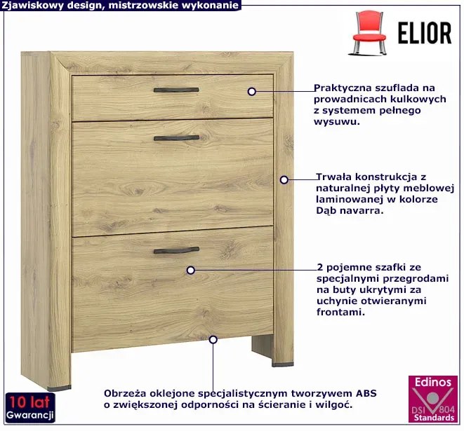 Szafka na buty do przedpokoju - Salmi 16X