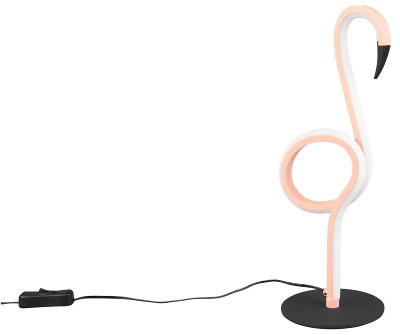 Różowa lampa stołowa LED (wysokość 35 cm) Ingo – Reality