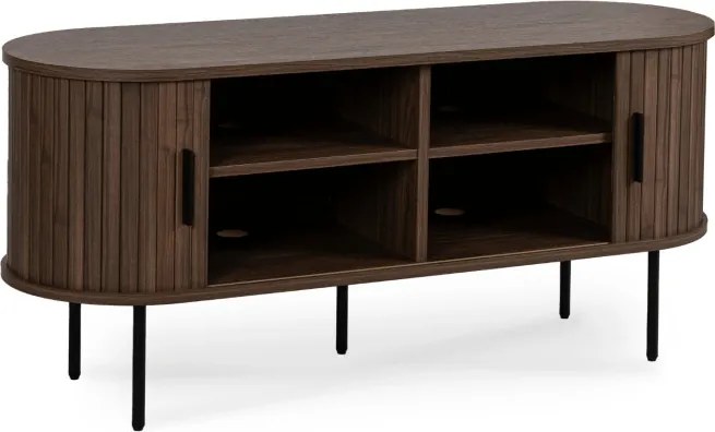 Szafka RTV do Salonu Dwudrzwiowa TRISH 120 cm Orzech Nowoczesna