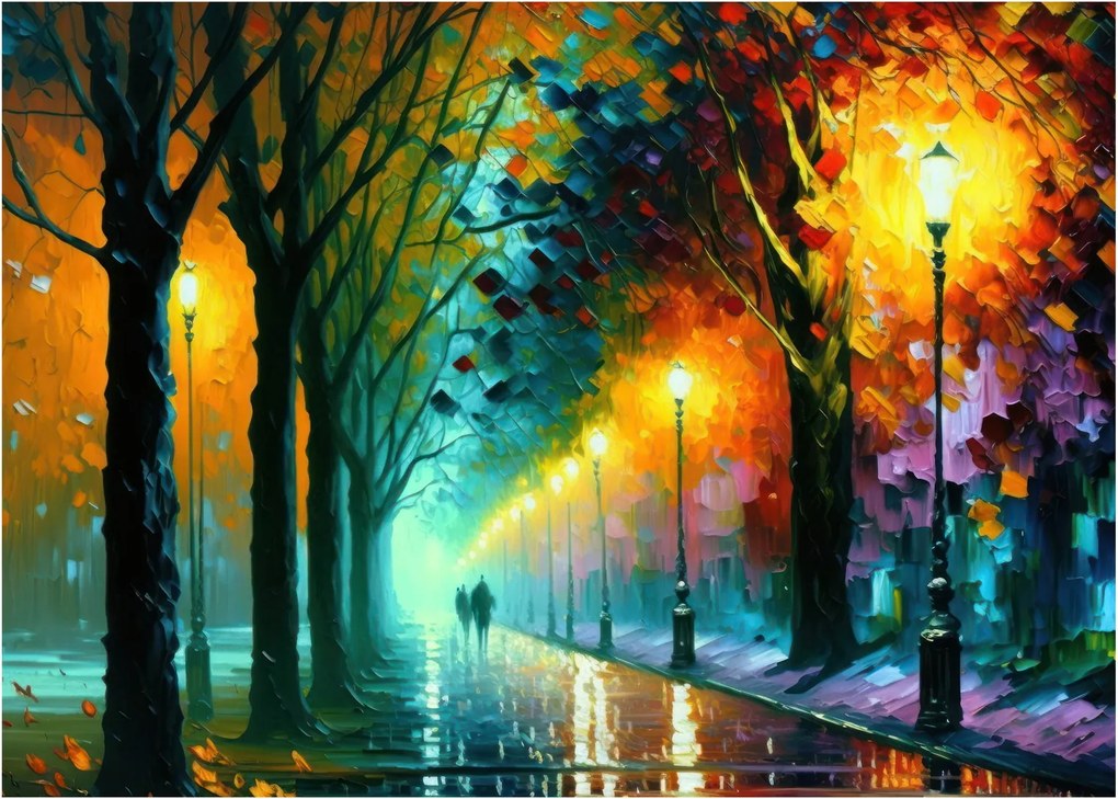 Obraz - Nocny spacer (70x50 cm)