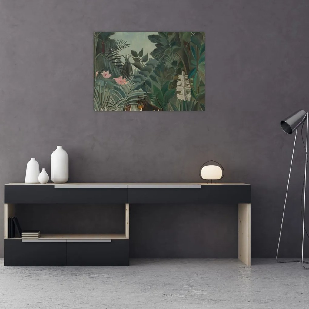Obraz - Henri Rousseau, The Equatorial Jungle, reprodukcje (70x50 cm)