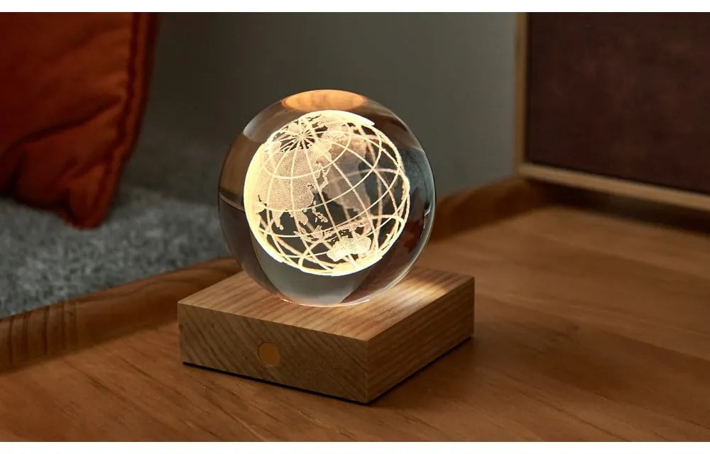 Ciemnobrązowa dekoracja świetlna na USB Amber – Gingko