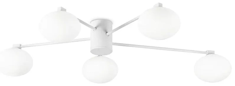 Ideal Lux - LED Żyrandol natynkowy HERMES 5xG9/3W/230V śr. 90 cm biały