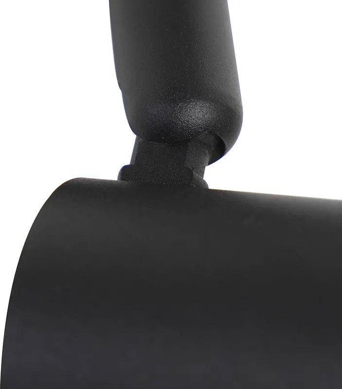 Nowoczesny system szynowy z 5 reflektorami 1-fazowymi czarny - Jeany