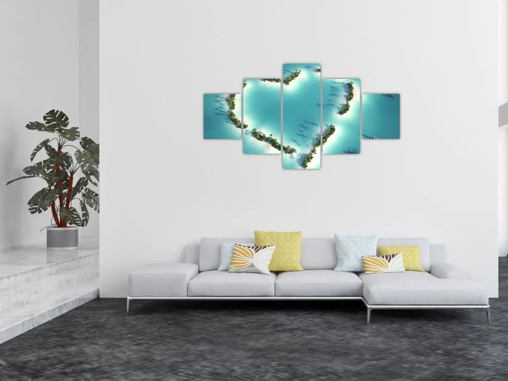 Obraz - Wyspy serca (125x70 cm)