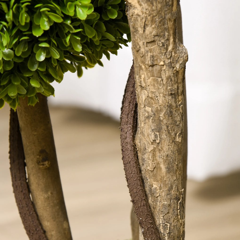 HOMCOM Sztuczna bukszpanowa roślina z doniczką