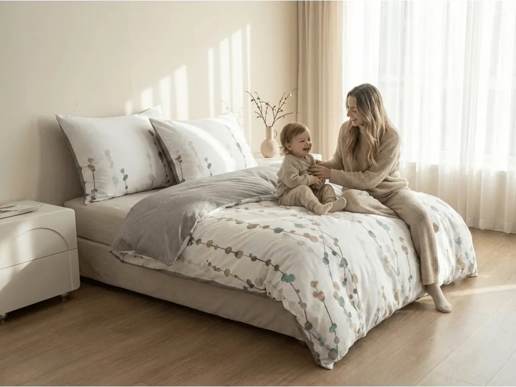 PrzytulneMieszkanie.pl PrzytulneMieszkanie.pl Pościel z mikroflanelu CALIWA biała Rozmiar pościeli: 70 x 90 cm | 140 x 200 cm