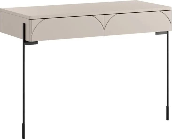 Toaletka Sonatia 100 cm z dwoma szufladami - kaszmir