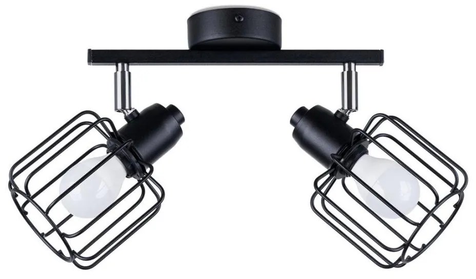 Sollux SL.1115 - Lampa punktowa BELUCI 2xE14/40W/230V czarna