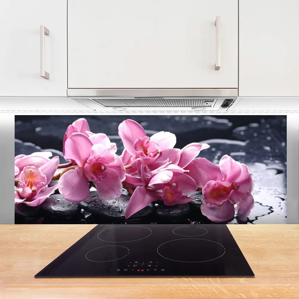 Panel Kuchenny Różowa Orchidea W Detalu