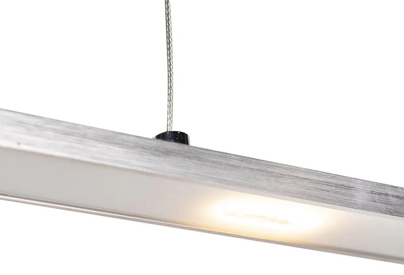 Designerska lampa wisząca stal LED z włącznikiem dotykowym - PlatinumDesignerski Oswietlenie wewnetrzne