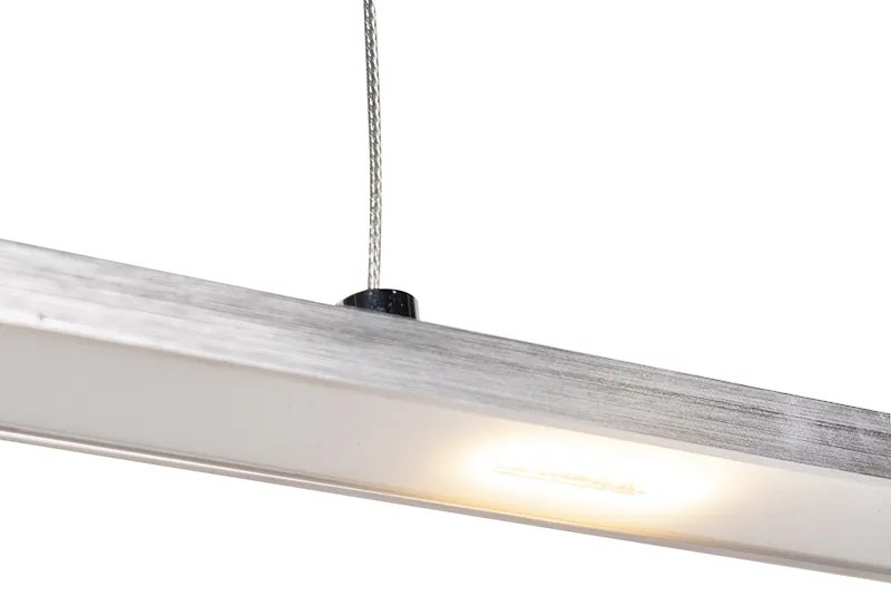 Designerska lampa wisząca stalowa z dotykowym ściemniaczem w komplecie LED - PlatinumDesignerski Oswietlenie wewnetrzne