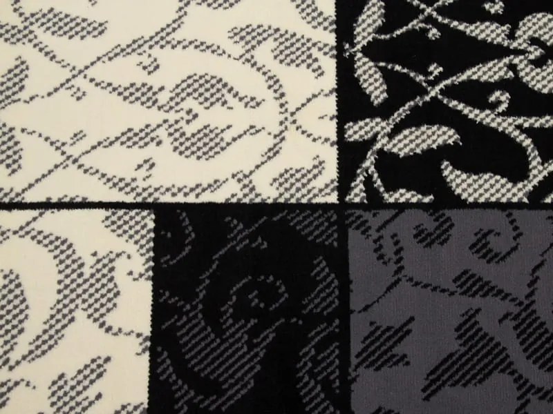 Dywan nowoczesny Luna Elements  Patchwork Czarny 140 cm x 200 cm