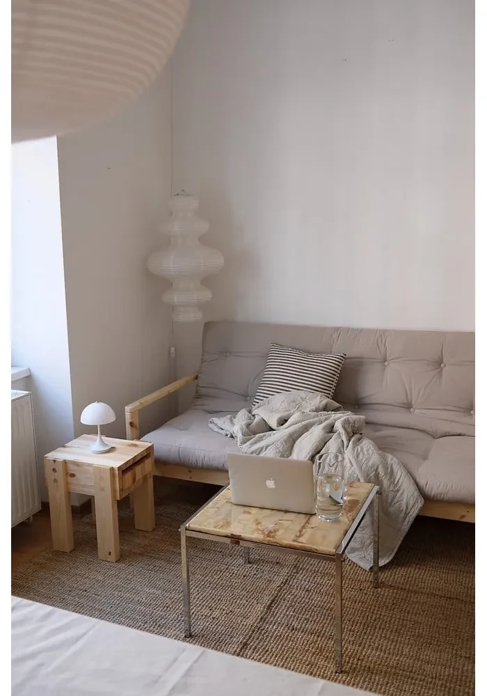 Różowa rozkładana sofa 205 cm Knob – Karup Design