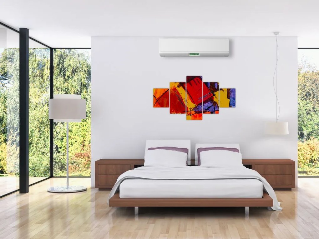 Obraz abstrakcji (125x70 cm)