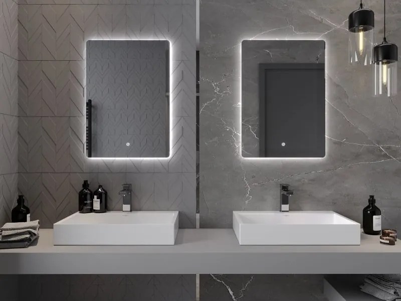 Mexen Sun lustro łazienkowe podświetlane 50 x 70 cm, LED 6000K, antypara - 9807-050-070-611-00