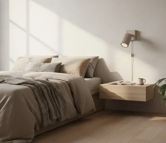 Kinkiet na wyciągniku taupe  D7-L71