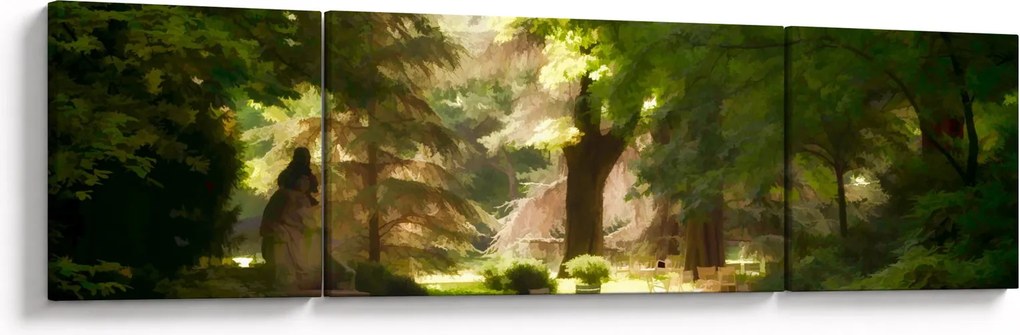 Obraz parku (170x50 cm)