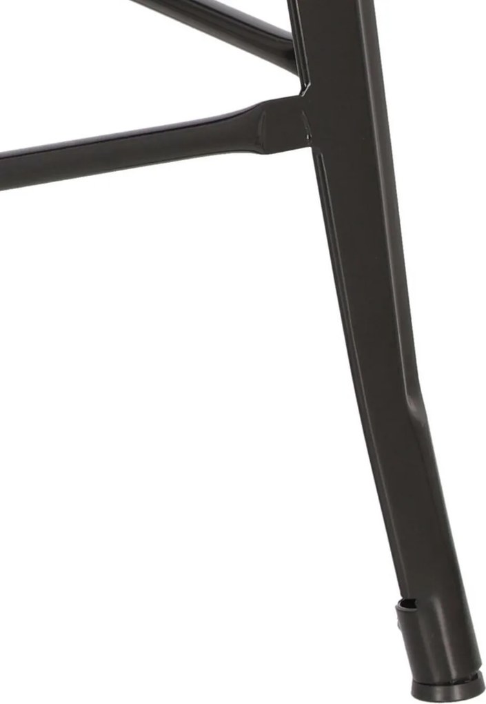 Stołek barowy Paris insp. Tolix 66 cm czarny