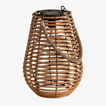 Bezprzewodowa Zewnętrzna Lampa Stołowa Led Na Energię Słoneczną Fenri Marrón Bombón - Sklum