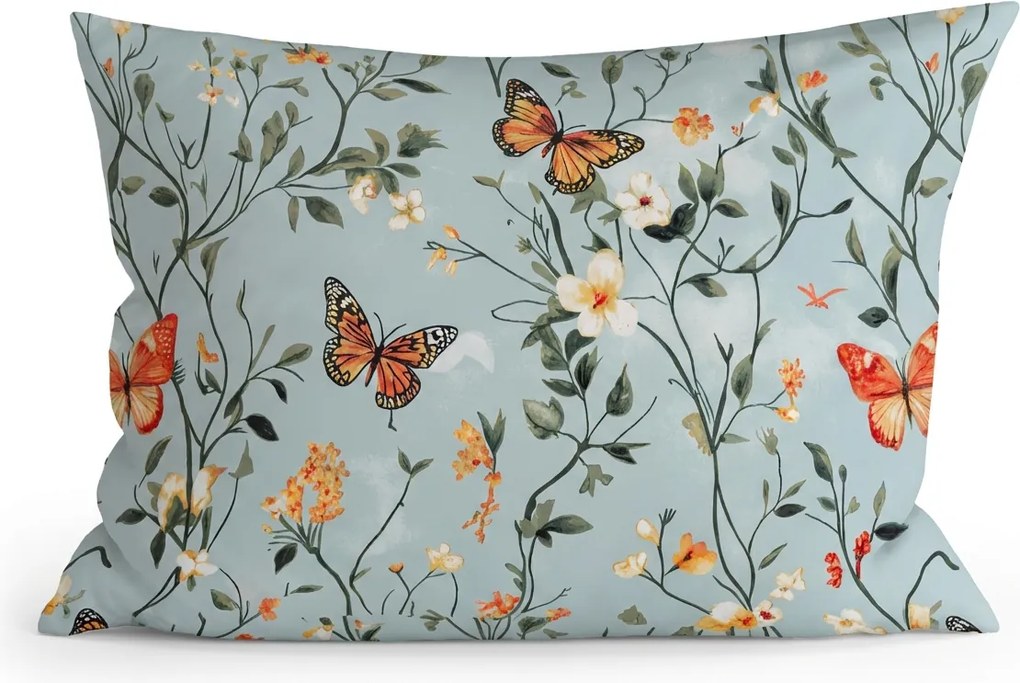 Poszewka na poduszkę z mikrofibry MONARCH WINGS 70x90 cm, jasnoniebieska