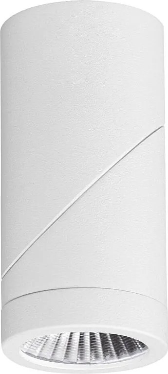 7-watowa, regulowana, cylindryczna lampa ścienna LED – trójkolorowa, biała