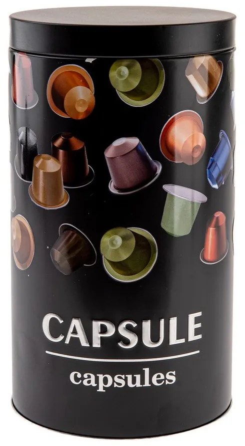 Czarny pojemnik na kapsułki z kawą Black3D – Dakls