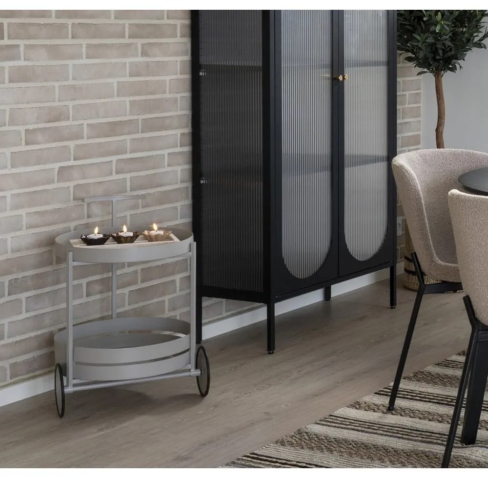 Metalowy barek na kółkach 40x49,5 cm Beja – House Nordic