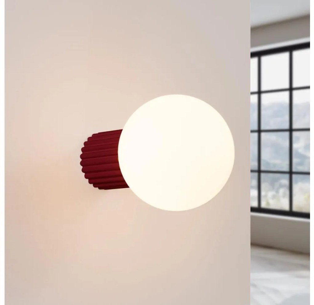 Sollux SL.1747 - Kinkiet łazienkowy HALO 1xG9/8W/230V IP44 czerwony