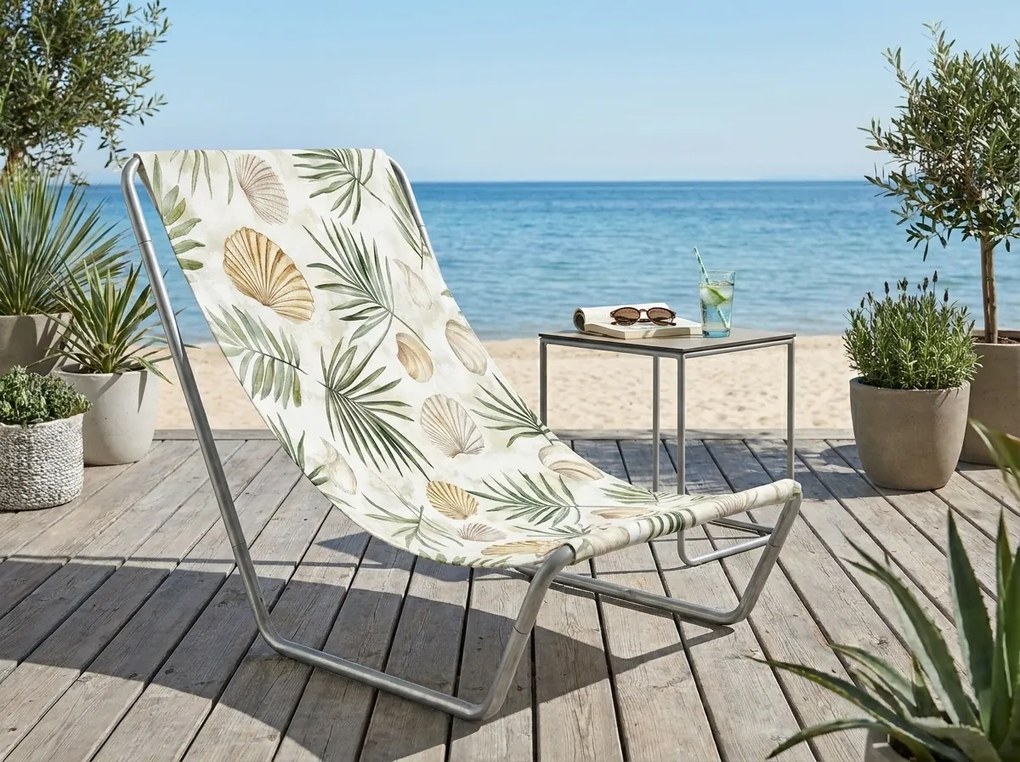 Składane plażowe leżak SAND BEACH, kolorowe