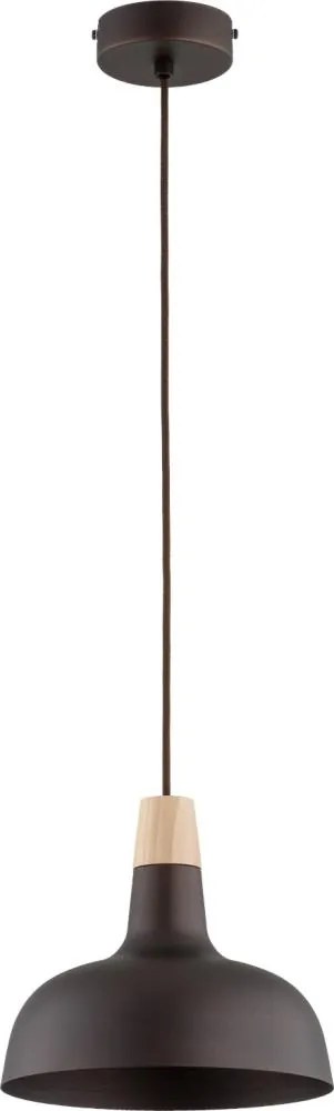 Lampa wisząca na lince RODOS 1xE27/15W/230V czarna