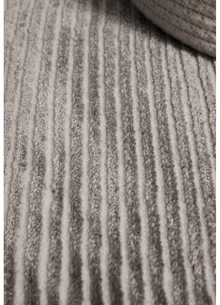 Antracytowo-kremowy chodnik 80x240 cm Perles Dolomite – Elle Decoration