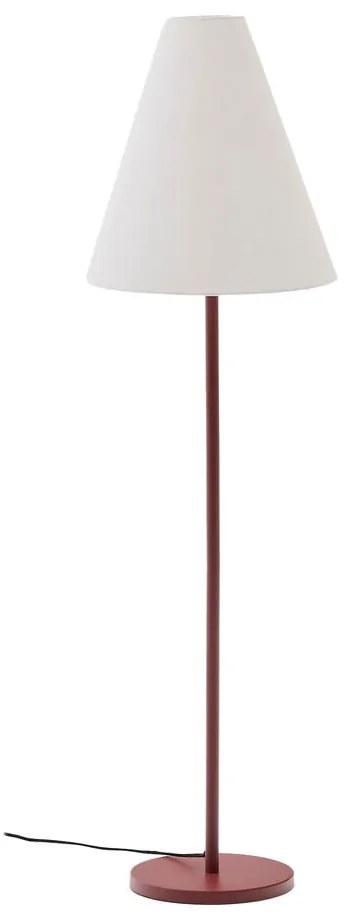 Lampa stojąca w kolorze terakoty z tekstylnym kloszem (wysokość 153 cm) Navat – Kave Home