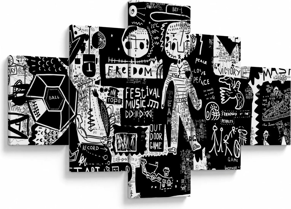 Obraz - Graffiti (125x70 cm)