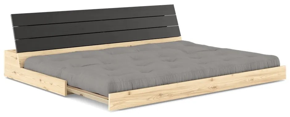 Szara rozkładana sofa 196 cm Base – Karup Design
