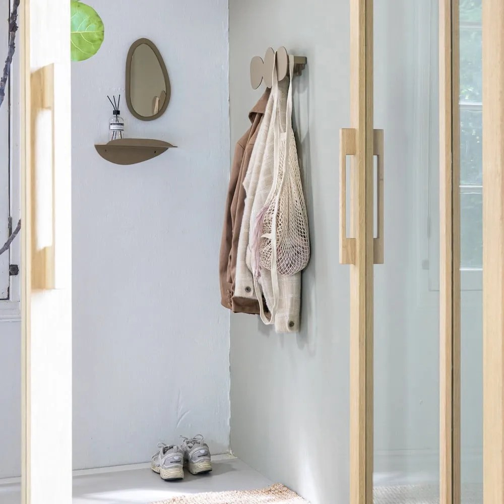 Beżowy metalowy wieszak ścienny 35 cm Tumulo – Spinder Design