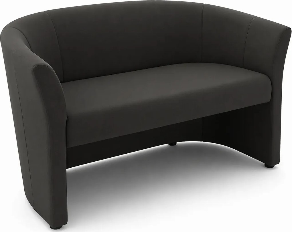 Grafitowa dwuosobowa sofa kubełkowa P3-C90